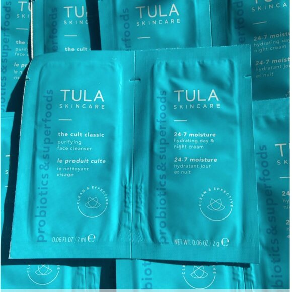 Tula Cult Classic Purifying Cleanser & 24-7 Moisture‎ Day & Night Cream x6 - Picture 2 of 3